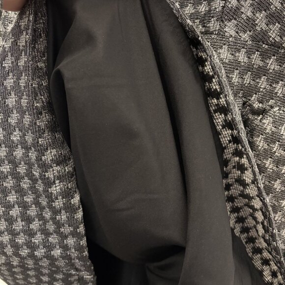 Isani For Target Black & Silver Feminine Retro Style Houndstooth Sleeveless - Picture 11 of 15